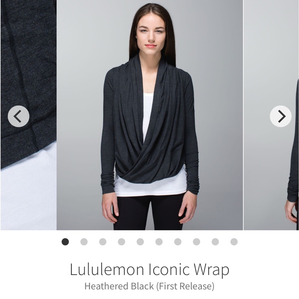 Lululemon Heathered Black Iconic Wrap Original Vitasea